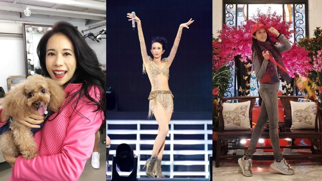 ▲莫文蔚瘦腿有絕招。（圖／莫文蔚 Karen Mok臉書、Karen莫文蔚微博）