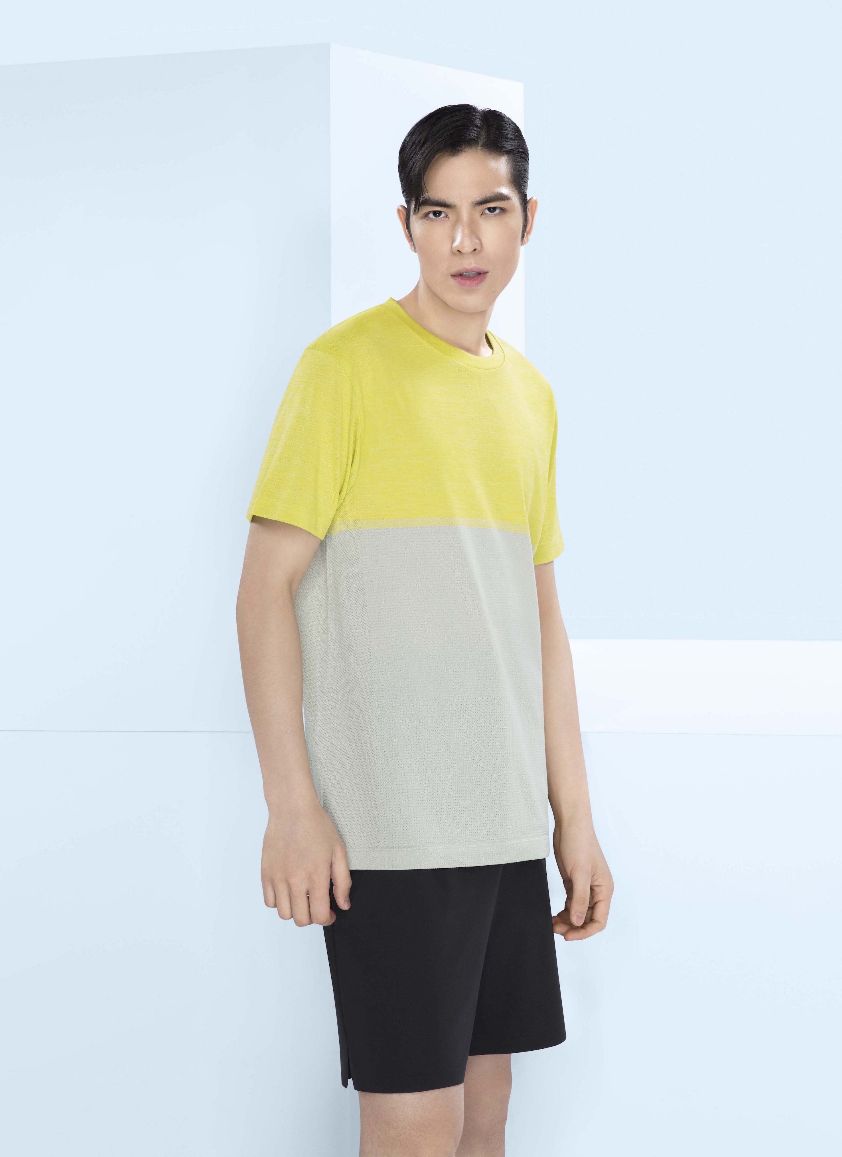 ▲品牌代言人蕭敬騰穿著的 DRY-EX 圓領 T 恤及短褲，各 NT$390。（圖／UNIQLO）
