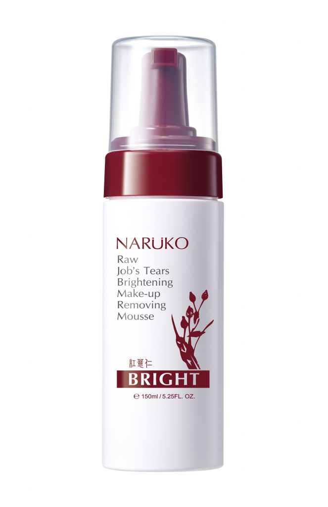 ▲NARUKO 紅薏仁健康雪白洗卸慕絲 150ml NT$349。（圖／NARUKO）