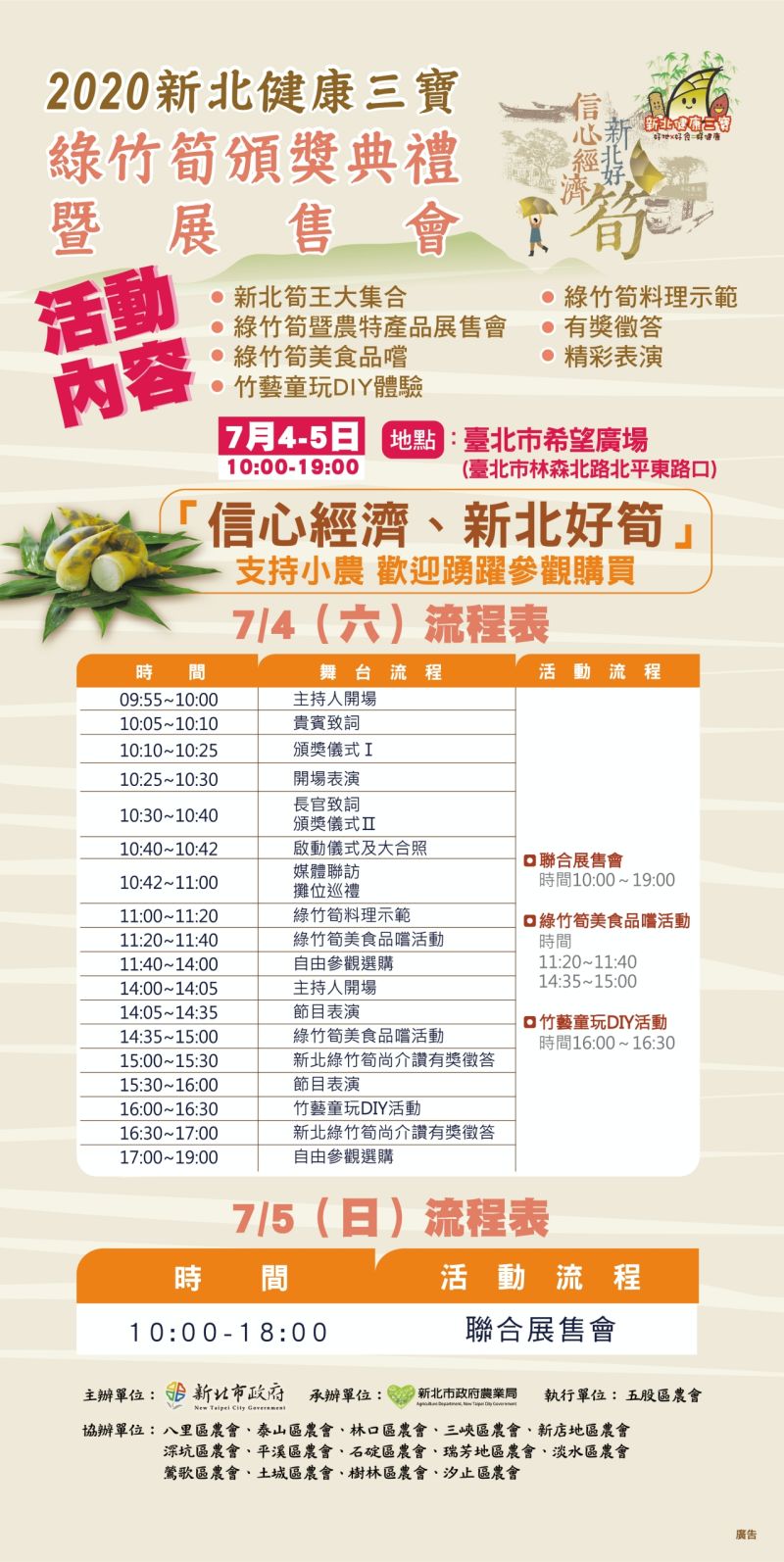 ▲綠竹筍流程。(圖/新北市政府農業局提供)