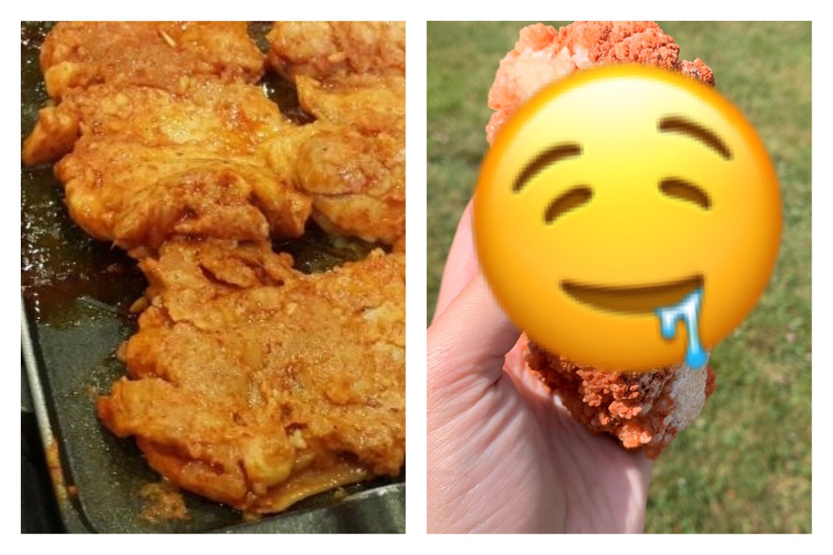 ▲女曬「超美雞排」！驚人真相曝光。（圖／翻攝自 Twitter 和 pixabay ）