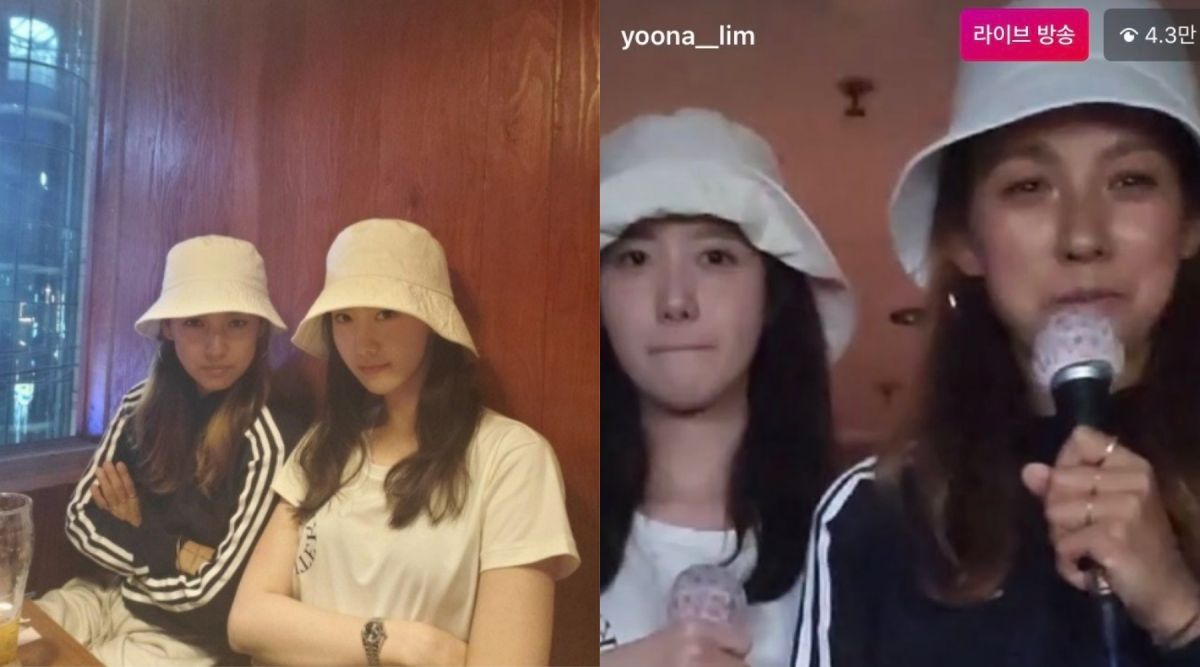 ▲李孝利（左）潤娥沒戴口罩被罵翻。（圖／李孝利、潤娥IG）