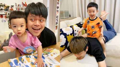 ▲蔡阿嘎今年大手筆幫兒子蔡桃貴過2歲生日。（圖／蔡阿嘎IG） 