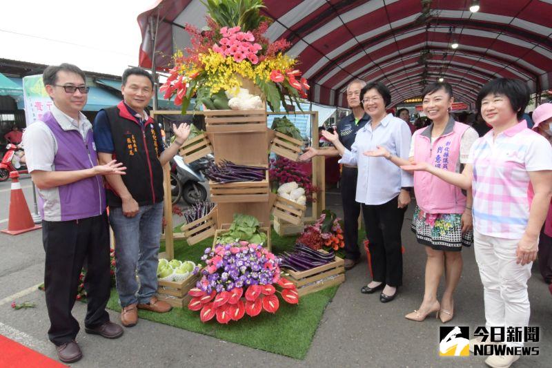 ▲永靖鄉農會舉辦「在地優質花卉、農特產品展示、米食推廣暨青農農產品行銷展售、幸福農村推動計畫及食農教育廣活動。(圖/記者陳雅芳攝,2020.07.05)