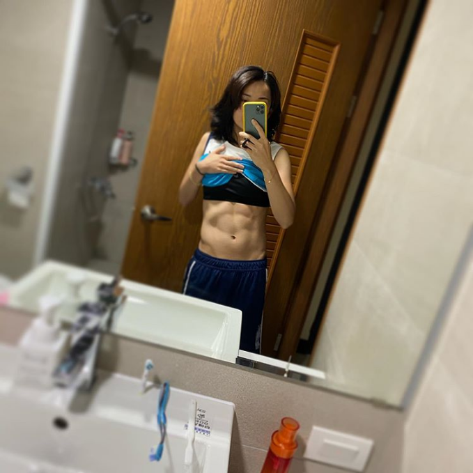 ▲戴資穎PO「炫腹」照。（圖／取自戴資穎Instagram）