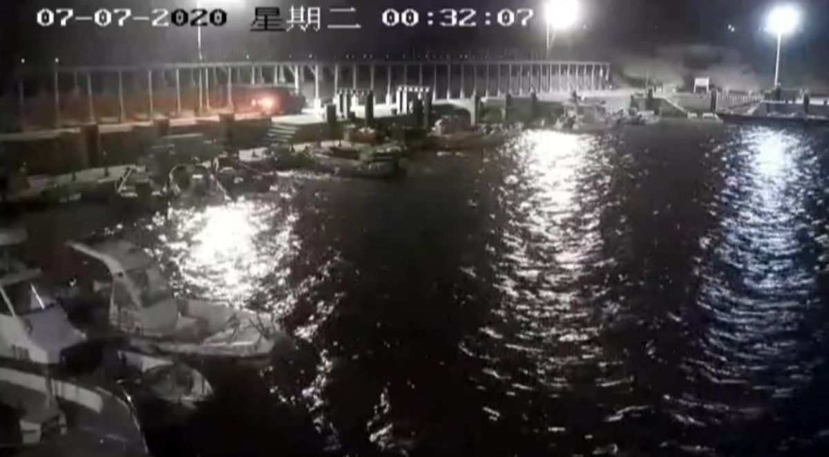 ▲金門復國墩漁港，今日凌晨驚傳有女子與丈夫爭吵後跳海輕生。(圖/第九岸巡隊提供)