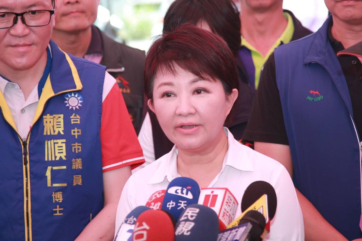 ▲市長盧秀燕說，市府大力支持，若蘇院長兩年內可做到，我會幫他按個讚。(圖／柳榮俊攝2020.7.7)