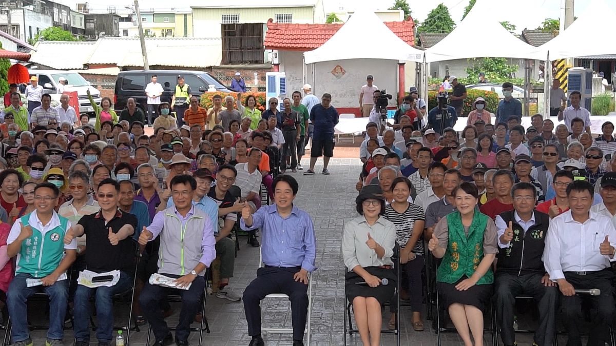 ▲副總統賴清德南下雲林與農民座談介紹小英政府積極推動的三項農業保險。（圖／記者蘇榮泉攝，2020.07.07）