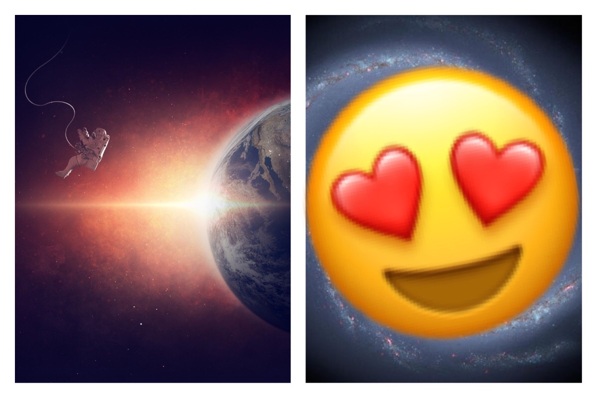 ▲ NASA 拍到「浪漫羽狀臂」美爆！湛藍光點雲襯托星系中心。（圖／翻攝自 pixabay 和 NASA/JPL-Caltech )