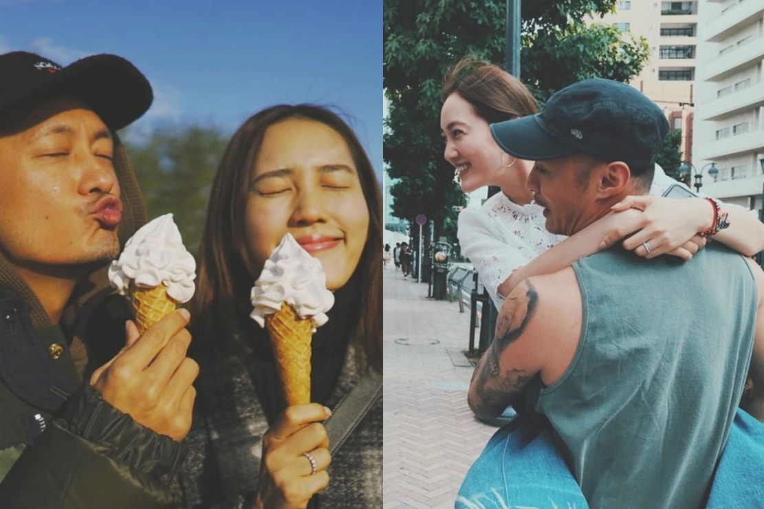 ▲即便生子，余文樂與王棠云還是會放上沒有小孩的親密合影。（圖／取自王棠云IG）