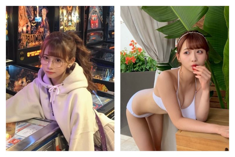 ▲日本推特掀起「穿衣脫衣反差大賽」，引發熱議。（圖／翻攝自@mayu_kameda的推特）