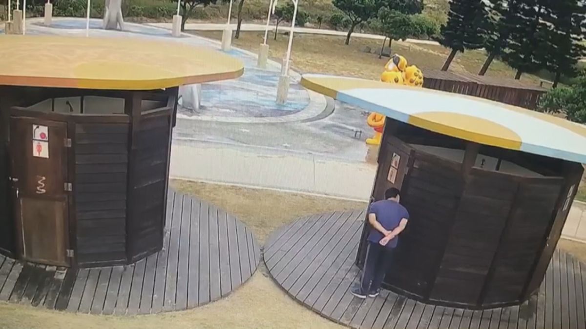 ▲金門戲水勝地后湖海濱公園驚傳有偷窺狂，金城分局調閱監視器循線逮人。(圖/金城警分局提供)
