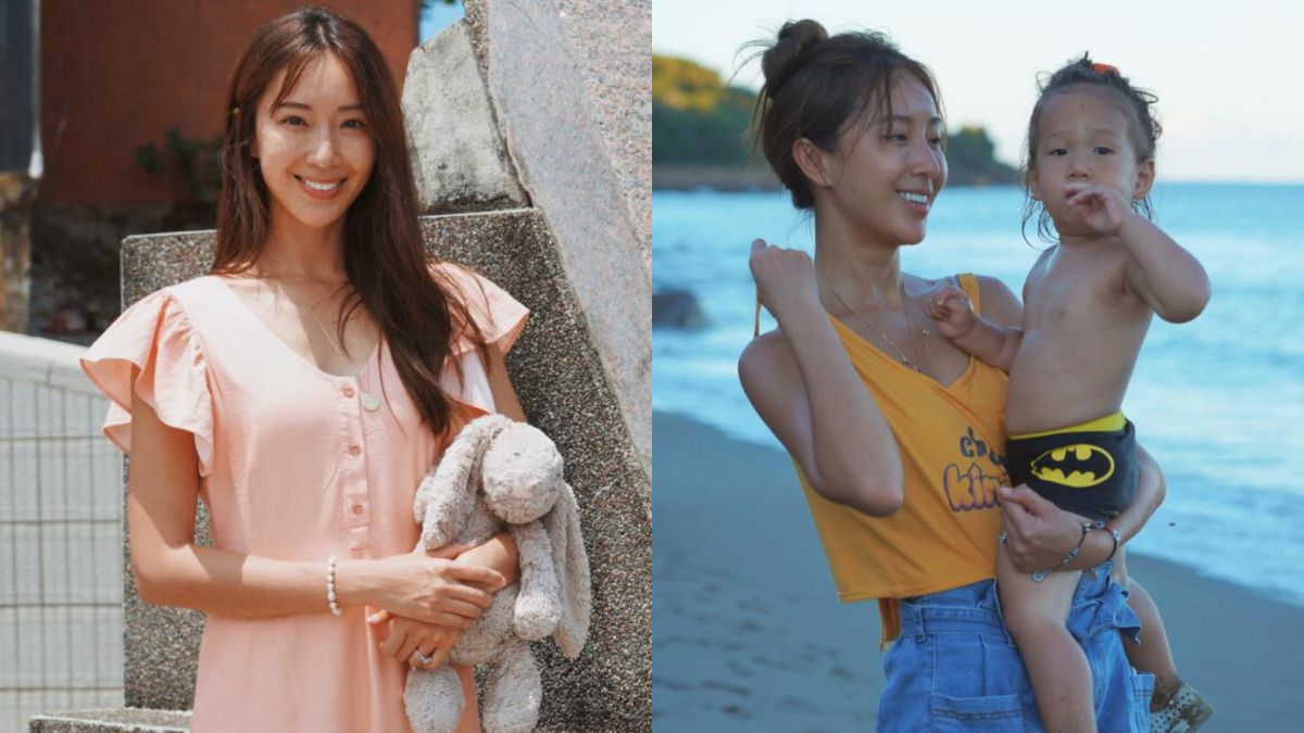 ▲隋棠（左圖）貼兒子Olie裸上身照片，遭烏龍網友指責。（圖／隋棠臉書）