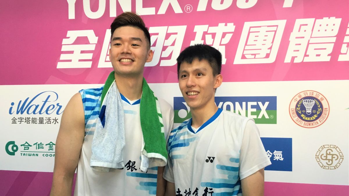 ▲109年全國羽球團體錦標賽，土銀王齊麟、李芳任（圖／鍾東穎攝 ,2020.07.11）