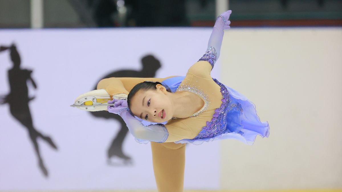 ▲109年台北市青年盃滑冰錦標賽，14歲女將丁子涵在藝術滑冰菁英青年組6度封后。（圖／艾格斯運動攝影公司提供）