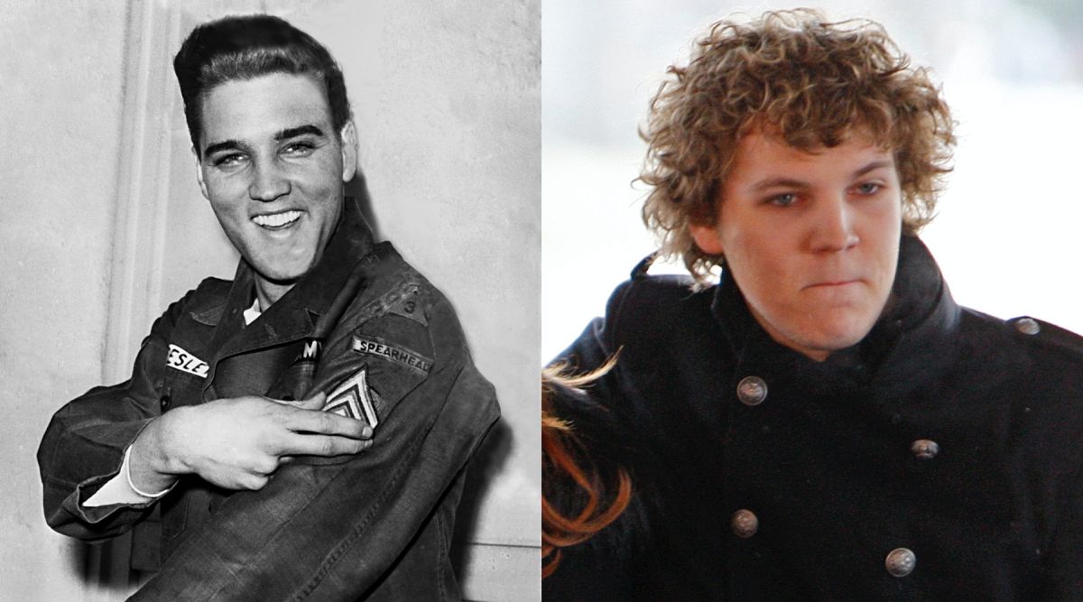 ▲班傑明（右）跟阿公「貓王」長很像。（圖／美聯社）
