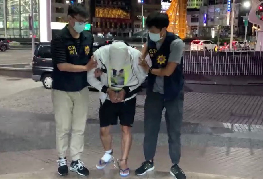 ▲高雄市美麗華舞廳前的兇殺案，警方昨(12)日晚間10時多在左營附近逮捕在逃的林姓嫌犯。(圖／記者郭凱杰翻攝，2020.07.13)