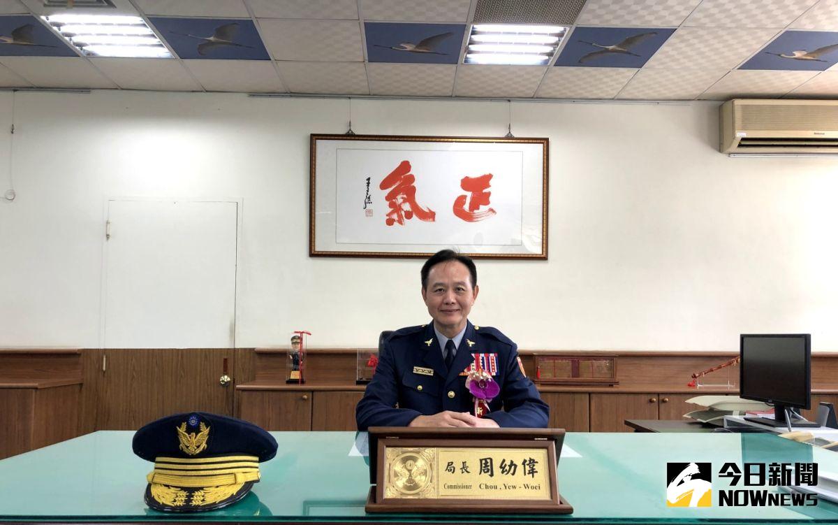 ▲台南市警察局局長周幼偉驚傳遭「拔官」。（圖／記者陳聖璋攝）