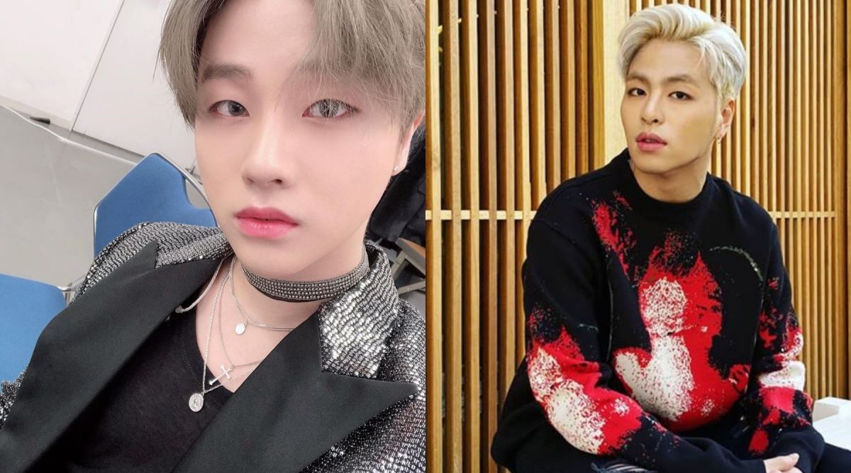 ▲金振煥（左）具俊會昨凌晨出車禍，傷勢不嚴重。（圖／金振煥、具俊會IG）
