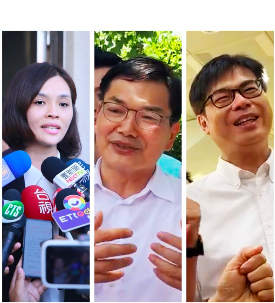 ▲高雄市長補選號次，分別為一號陳其邁、二號吳益政、三號李眉蓁。（圖/Nownews製圖）