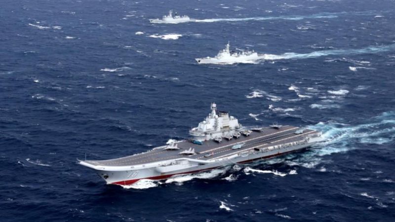 裴洛西訪台　解放軍航空母艦遼寧號山東號離港
