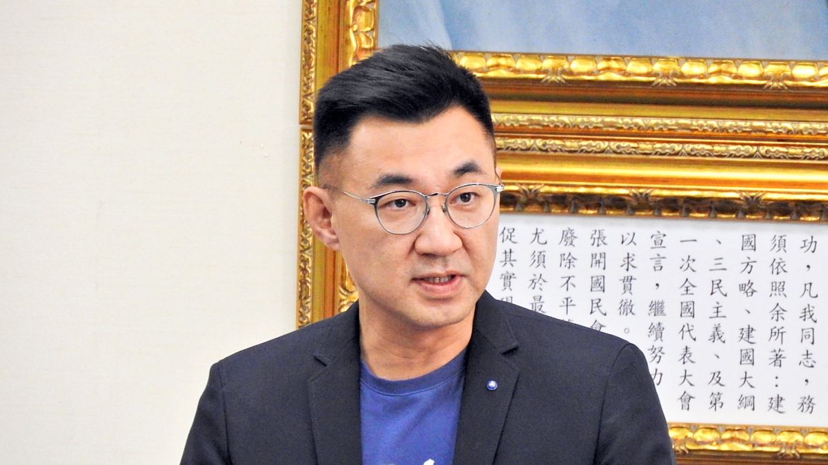 ▲國民黨主席江啟臣11日表示，蔡政府這份台美備忘錄對於國人最在乎的「疫苗」全然不提，值得檢討。( 圖 / 記者陳弘志攝 )