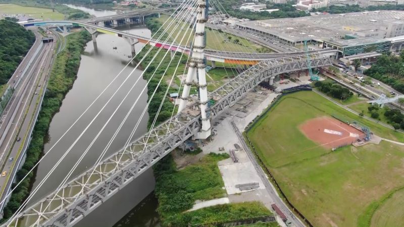 ▲安坑輕軌安心橋。(圖/新北市捷運局提供)