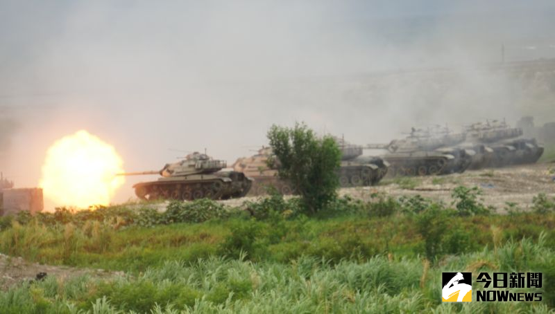 ▲漢光36號演習聯合反登陸作戰，M60A3戰車向登陸部隊開火。（圖／記者呂炯昌攝,2020.07.16）