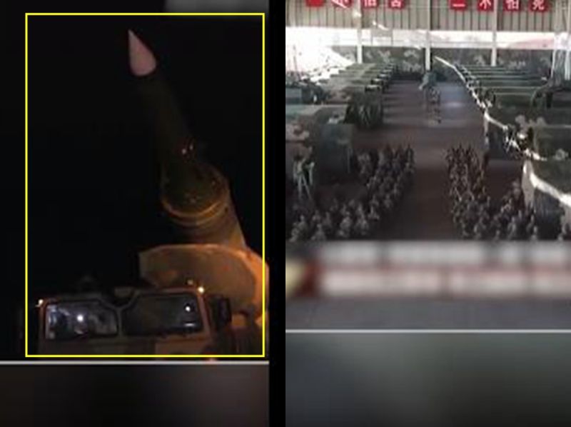 ▲央視公布的影片出現東風-26導彈。（圖／翻攝自影片）