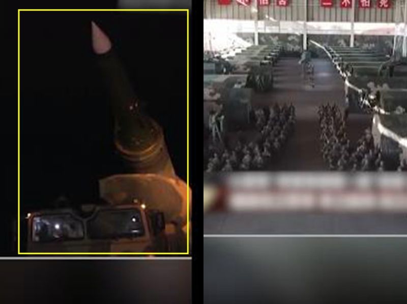 ▲央視公布的影片出現東風-26導彈。(圖/翻攝自影片)