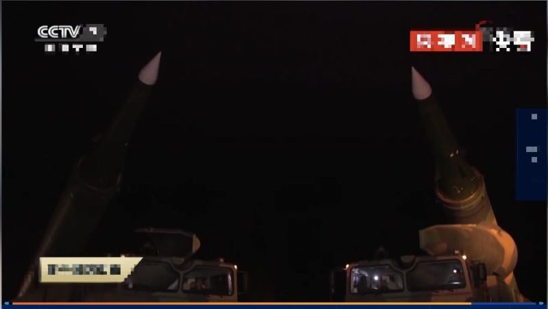 ▲央視公布的影片中出現東風-26。（圖／翻攝自央視影片 CCTV ）