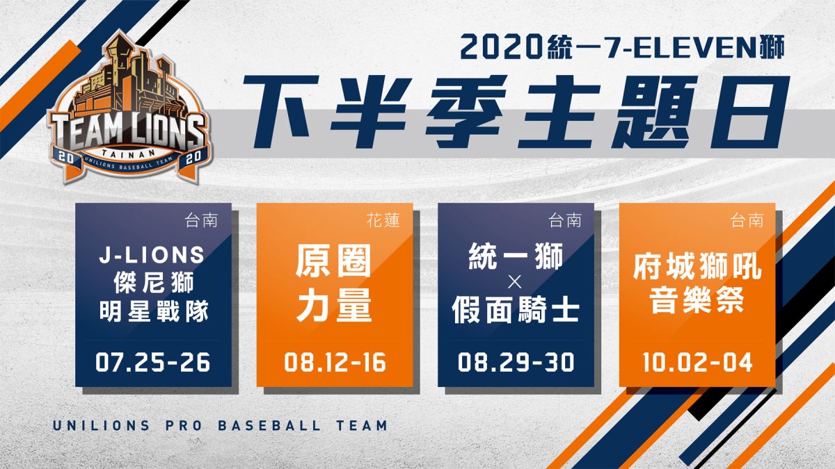 ▲統一獅公開下半季主題日。（圖／統一球團提供）