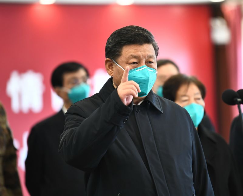 ▲中國國家主席習近平在新冠肺炎(