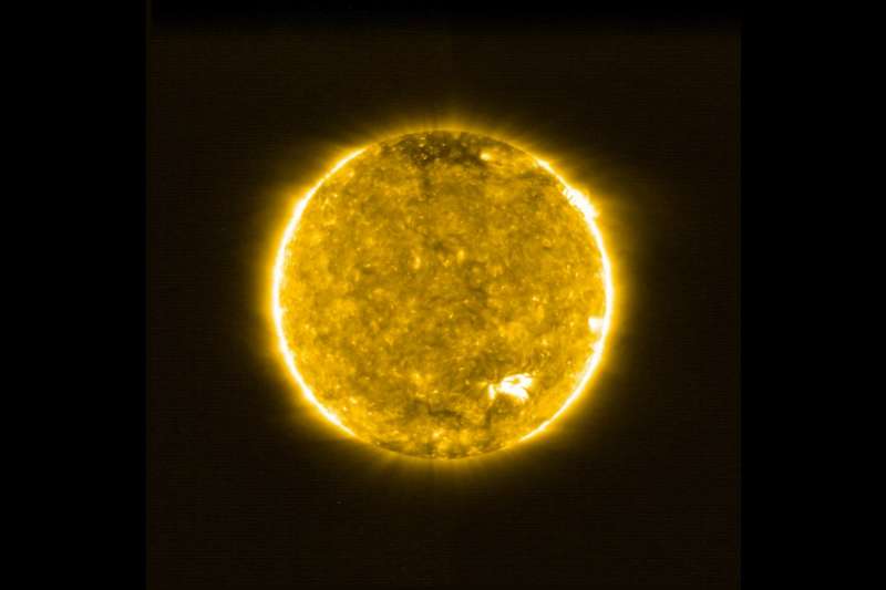 ▲歐洲太空總署（ESA）公開人類史上最近距離拍攝的太陽照片。（圖／翻攝ESA臉書）