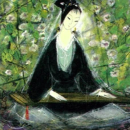 ▲林風眠作品《彈琴仕女》。(圖/葉釧娥提供)
