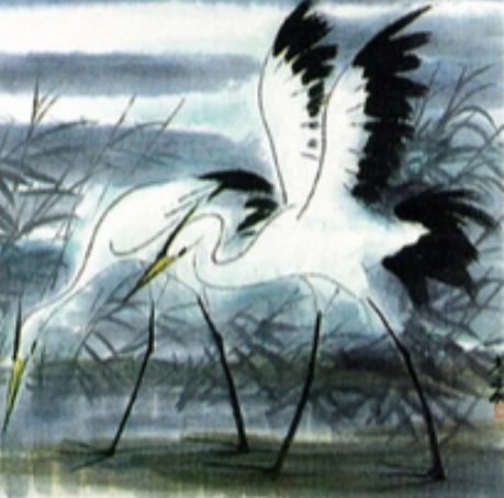 ▲林風眠作品《鷺》。(圖/葉釧娥提供)