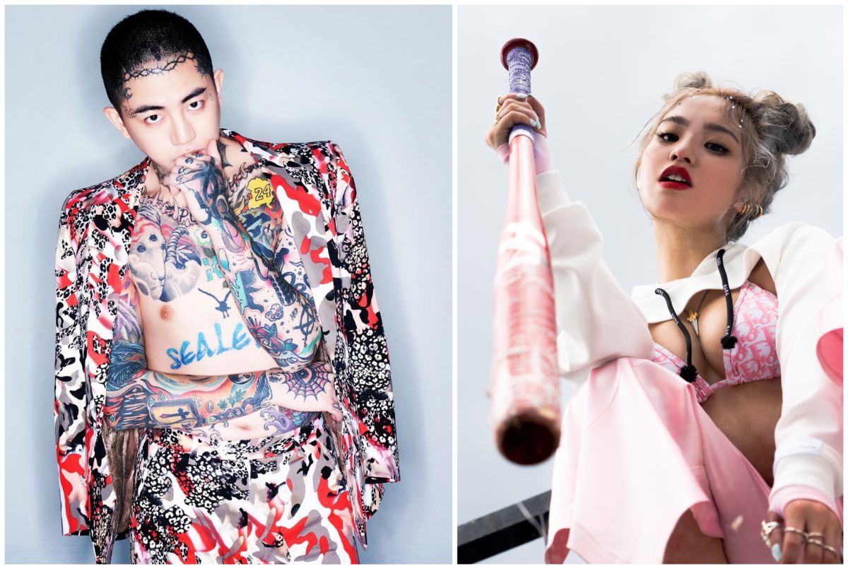 ▲謝和弦（左圖）貼出與外國女生的合照，並發文與她們有一夜情，其中還有與陳芳語的合照。（圖／翻攝謝和弦臉書、華風數位提供）