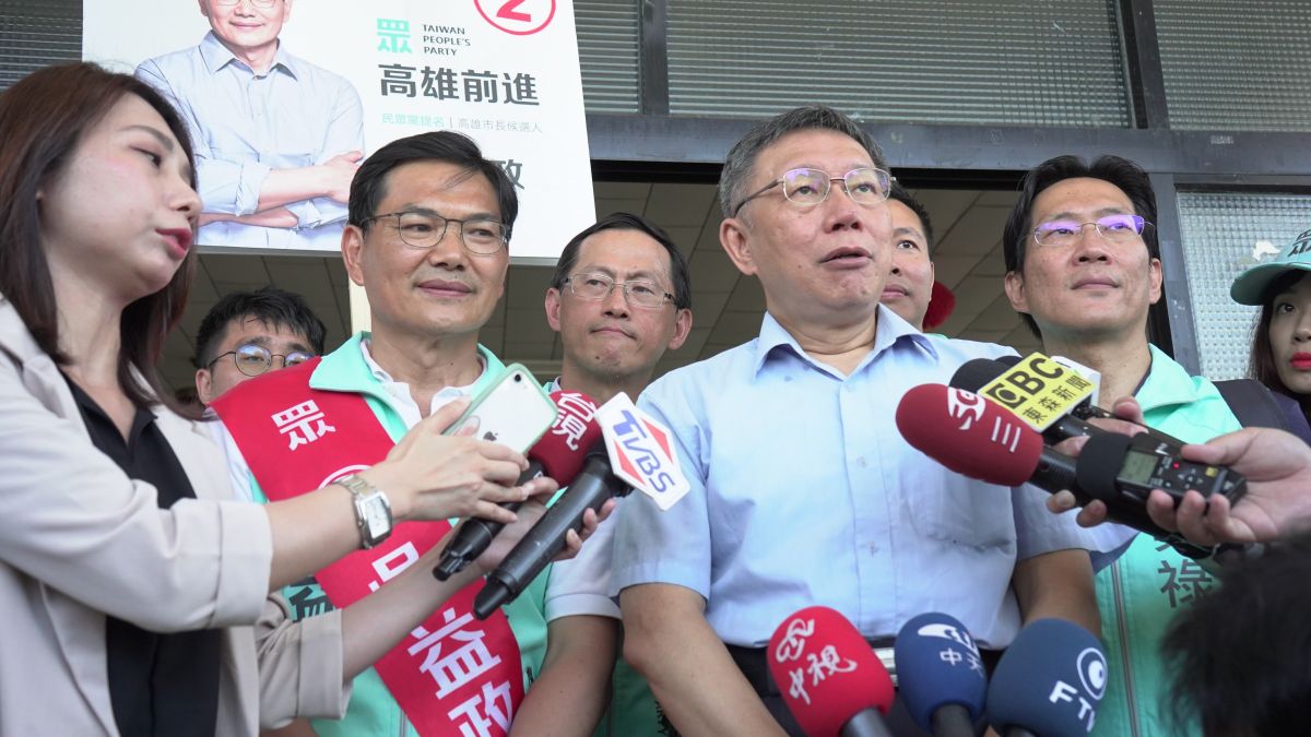 ▲柯文哲周末再度南下輔選吳益政時表示，蔡壁如是做事很認真的人，沒有像外界猜測的輔選鬧內鬨「甩鍋」。（圖／吳益政競選辦公室提供）