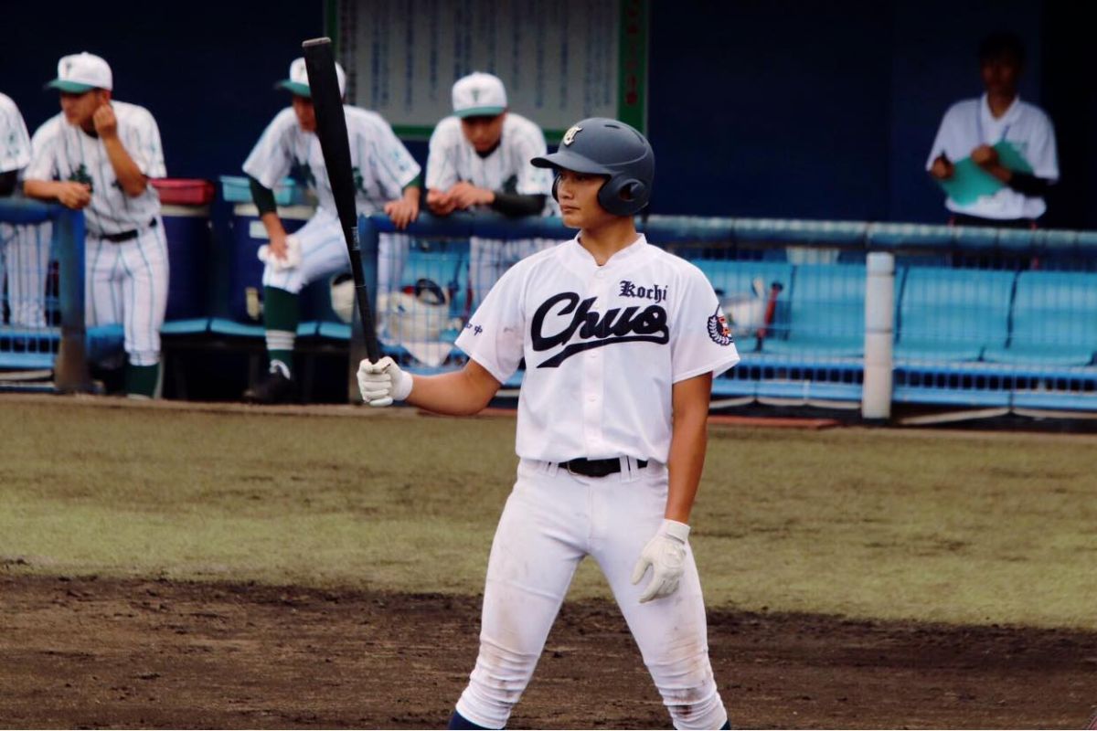 ▲高知中央高校曽昱磬。  （ 圖／取自台日野球留学支援臉書）