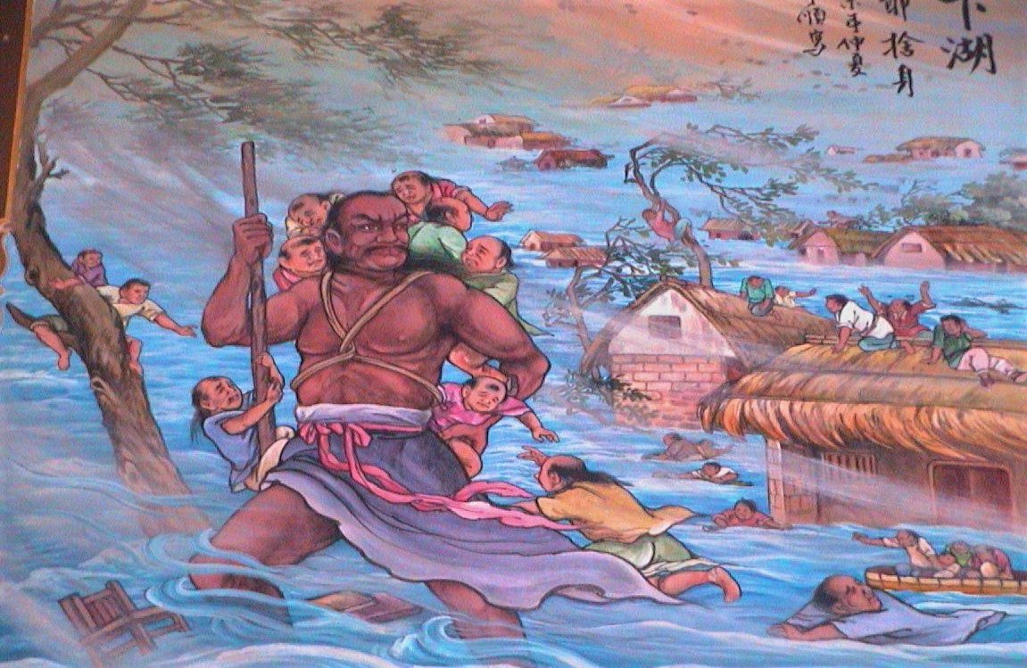 ▲道光25年（1845）農曆六月初七深夜一場大水災，造成口湖、四湖二鄉數千人罹難，奮勇捨生救人的陳英雄受到後人祭拜。（圖／記者蘇榮泉攝，2020.07.21）