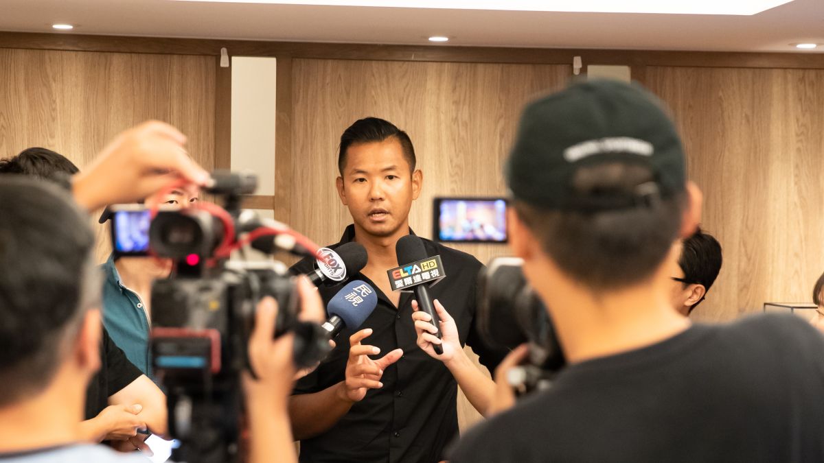 ▲新職籃聯盟執行長「黑人」陳建州今(21)日公布聯盟名稱為「P.League+」。（圖／P.League+提供）