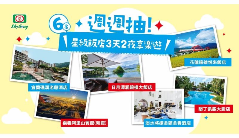 ▲免費入住3天2夜,6大熱門景點的星級飯店,竟只要一個瓶蓋,一組幸運序號,就能「Chill一夏」。(圖/品牌提供)