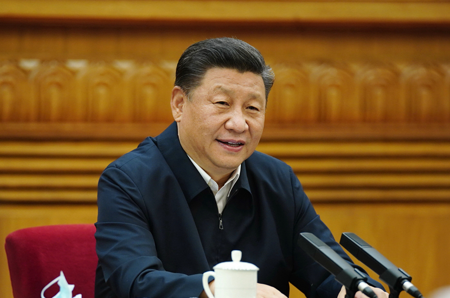 ▲中國國家主席習近平 3 日在人民大會堂上，提出 5 點聲明，被認為是在反擊美國近來試圖區分中共與中國人民的言論。資料照。（圖／翻攝自新華網）