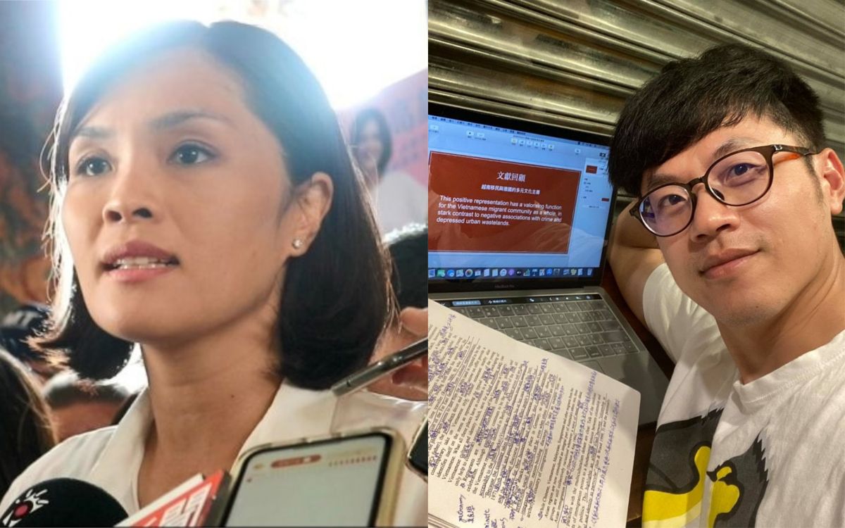 ▲陳嘉行（右）在臉書上發文談論李眉蓁（左）抄襲風波。（圖／ 陳嘉行臉書、記者鄭婷襄攝） 