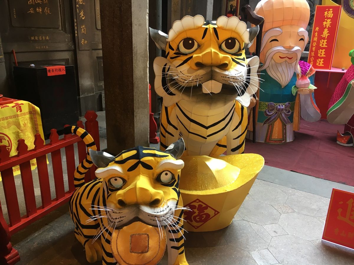 ▲虎爺又稱下壇將軍，有著守護幼童與咬財等職責。（圖／記者黃彥昇攝）