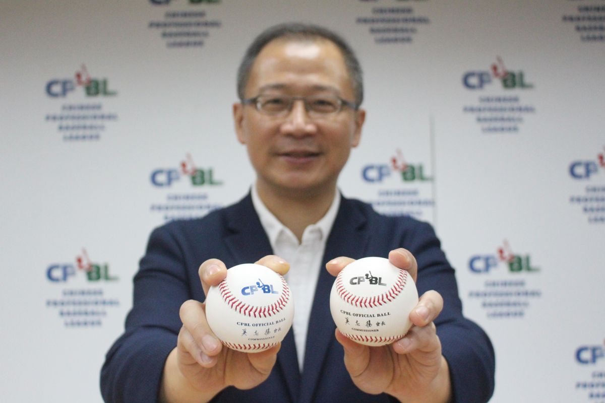 ▲中職會長吳志揚。（吳政紘攝）