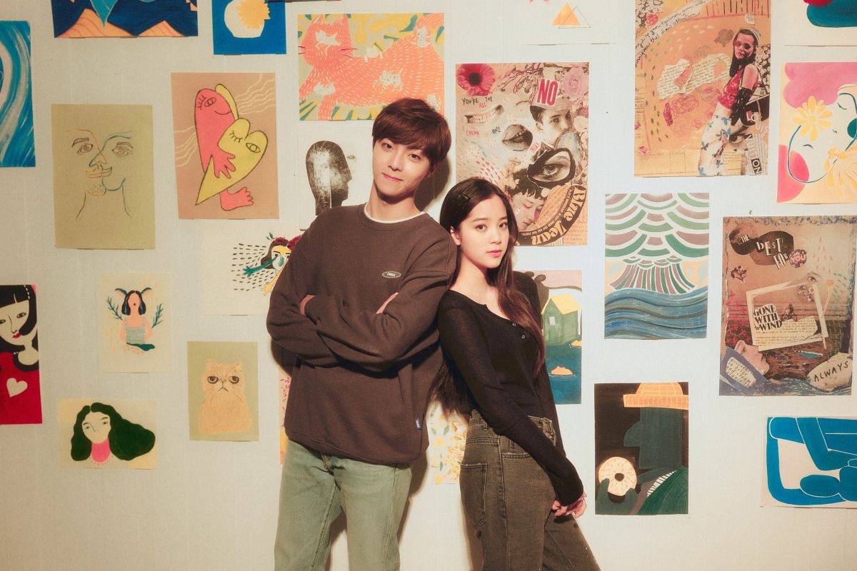 ▲陳立農（左）、歐陽娜娜在MV中甜蜜互動。（圖／索尼音樂提供）