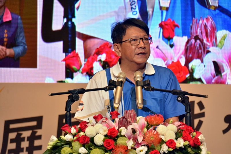 ▲109年全國中等學校運動會,23日圓滿閉幕,縣長潘孟安感性地說,面對各項嚴苛挑戰,在縣府團隊努力不懈下,盡了最大誠意與努力,再一次創下歷史新頁