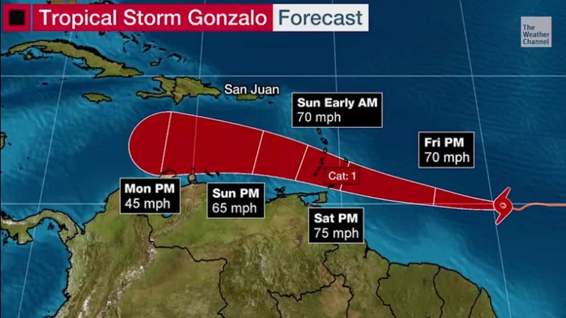 本季首個颶風將至？熱帶風暴正朝加勒比海移動
