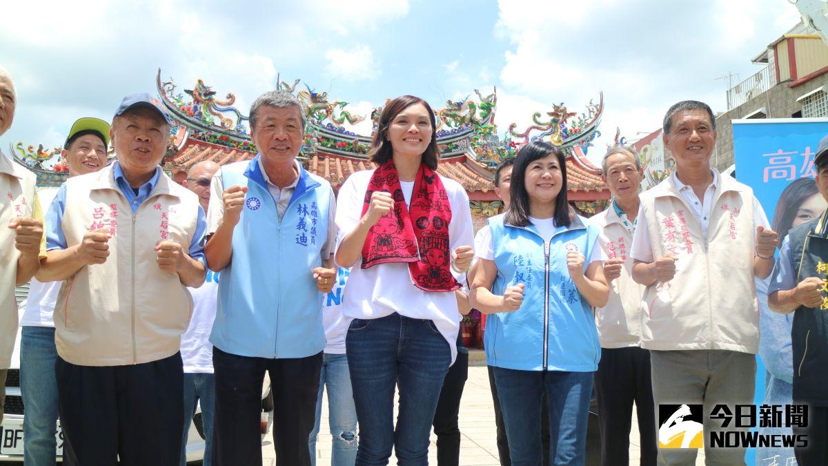 ▲李眉蓁表示，希望大家對她有信心，團結把票投出來，她是選真的不是選假的。（圖／記者鄭婷襄攝，2020.07.24）
